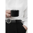 Кружка керамическая Доляна Coffee break, 150 мл, цвет чёрный - Фото 5