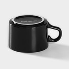 Кружка Доляна Coffee break, 150 мл, керамика, чёрная - Фото 3