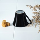 Кружка керамическая Доляна Coffee break, 180 мл, цвет чёрный - Фото 5