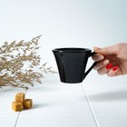 Кружка керамическая Доляна Coffee break, 180 мл, цвет чёрный - Фото 6