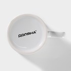 Кружка керамическая Доляна Coffee break, 150 мл, цвет белый - Фото 4