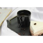 Кружка керамическая Доляна Coffee break, 150 мл, цвет чёрный - Фото 6
