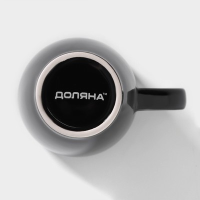Кружка Доляна Coffee break, 300 мл, керамика, чёрная