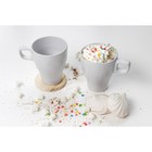 Кружка керамическая Доляна Coffee break, 280 мл, цвет белый - Фото 5