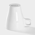 Кружка керамическая Доляна Coffee break, 280 мл, цвет белый - Фото 3