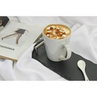 Кружка керамическая Доляна Coffee break, 370 мл, цвет белый - Фото 5