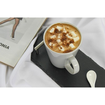 Кружка керамическая Доляна Coffee break, 370 мл, белая