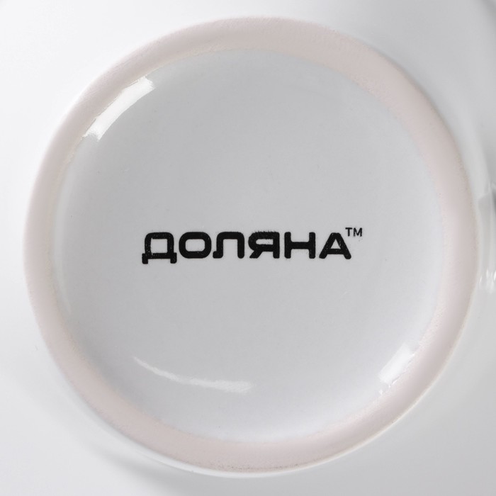 Кружка керамическая Доляна Coffee break, 370 мл, цвет белый - фото 113332298 Кружка керамическая Доляна Coffee break, 370 мл, цвет белый - фото 113332298
