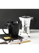 Кружка керамическая Доляна Coffee break, 370 мл, чёрный - Фото 7