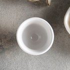 Подставка керамическая под яйцо Доляна «Бланш», d=4 см, цвет белый - Фото 2