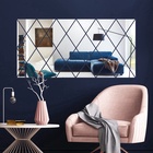 Зеркало настенное «Ромбы», на клеевой основе, акриловое, 32 шт., 50×100 см - Фото 3