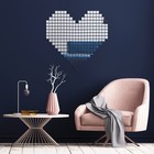 Наклейки интерьерные "Сердечки", зеркальные, декор на стену, 261 эл, размер эл 2 х 2 см - фото 320100262