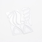 Зеркало настенное «Единорог», на клеевой основе, акриловое, 14 деталей, 30×19 см - фото 57955288