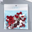 Декор для творчества пластик "Стразы Бант. Красный" набор 40 шт 1,3х2,4 см - фото 41991366