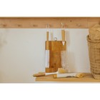 Ёрш для посуды Доляна Meli, 34×6 см, бамбуковая ручка, замшевая петелька - Фото 5