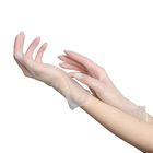 Перчатки виниловые, неопудренные, нестерильные, размер S, 50 пар, прозрачные - Фото 1