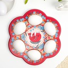 Пасхальная подставка на 6 яиц на Пасху «Барыня», на 6 яиц - фото 24411006