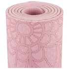 Коврик для йоги Sangh «Будда», 183х61х0,6 см, цвет пастельный розовый - Фото 10