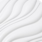 Панель ПВХ отделочная 50*50 см "Волны " белые 7444349