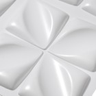 Панель ПВХ отделочная 50*50см белая "Лепестки" 7444353