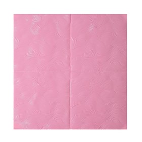 Самоклеящаяся ПВХ панель "Волна" светло розовая 70*70см