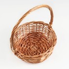 Набор плетеных корзин (ива), 39х14/40 см, 30х12/35 см, 25х10/30 см, 3 шт., светло-коричневый - фото 27334844