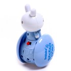 Развивающая игрушка музыкальная неваляшка «Милый зайчик», голубой - Фото 3