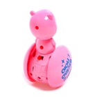 Развивающая игрушка музыкальная неваляшка «Мишка Роро», розовый - Фото 3