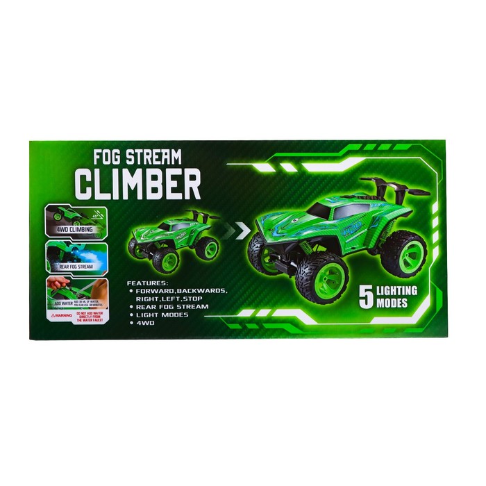 Джип радиоуправляемый «Призрак», полный привод, 4WD, эффект дыма, цвет зелёный 52903