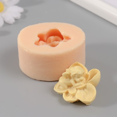 Силиконовый молд, форма для заливки «Ангелочек Цветочек», 5×5×3 см, МИКС