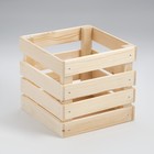 Ящик деревянный для стеллажей глубиной 25х25х23 см - Фото 2