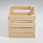 Ящик деревянный для стеллажей глубиной 25х25х23 см - Фото 4