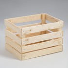 Ящик деревянный для стеллажей 25х35х23 см - Фото 2