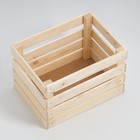 Ящик деревянный для стеллажей 25х35х23 см - Фото 3