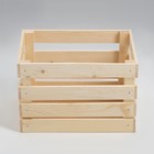 Ящик деревянный для стеллажей 25х35х23 см - Фото 4
