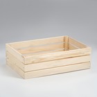 Ящик деревянный для стеллажей 50х35х15 см - Фото 2