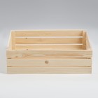 Ящик деревянный для стеллажей 50х35х15 см - Фото 4