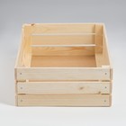 Ящик деревянный для стеллажей 50х35х15 см - Фото 5