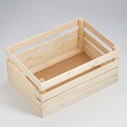 Ящик деревянный для стеллажей 50х35х23 см - Фото 3