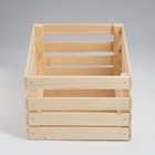 Ящик деревянный для стеллажей 50х35х23 см - Фото 5
