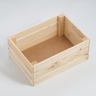 Ящик деревянный для стеллажей 25х35х15 см - Фото 3