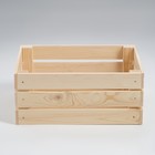 Ящик деревянный для стеллажей 25х35х15 см - Фото 4
