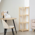 Стеллаж деревянный 130х41х37,9 см - Фото 2