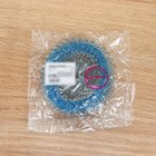 Губка металлическая с пластиковым кольцом, плетёная, 20 г, цвет МИКС - фото 8124706