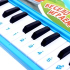 Музыкальное пианино «Весёлые машинки», звук, цвет синий - Фото 3