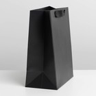 Пакет подарочный ламинированный, упаковка, «Чёрный», MS 18 х 23 х 10 см - Фото 2