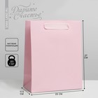 Пакет ламинированный «Розовый», ML 23 × 27 × 11.5 см - фото 2263998