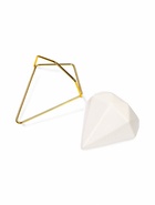 Кашпо настенное с металлическим креплением, 100 мл, керамика, белое 7350155