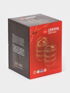 Ланч бокс TAKE IT EASY «Милави», 1.5 л, 3 уровня, сохраняет тепло 2 ч, нержавеющая сталь, белый, голубой - Фото 11