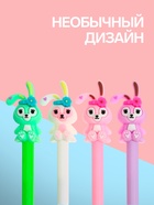 Ручка-прикол Calligrata «Зайка», чёрный стержень, гелевая, МИКС - Фото 2